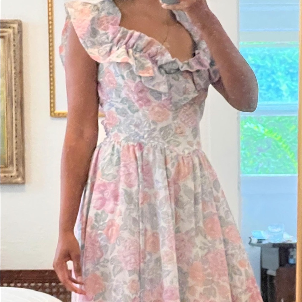 Vtg Gunne Sax Floral Dress - Size small